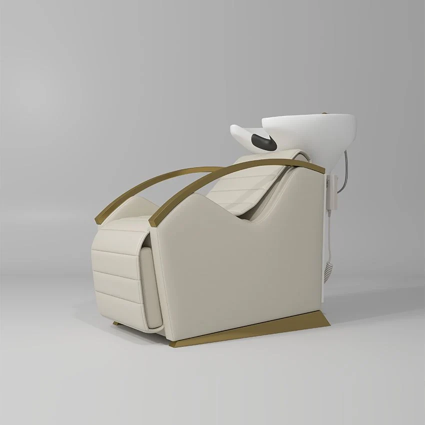 Muebles de salón nuevos y clásicos, lavabos, silla de champú, cama y sillas para el fabricante, unidad de champú. 1