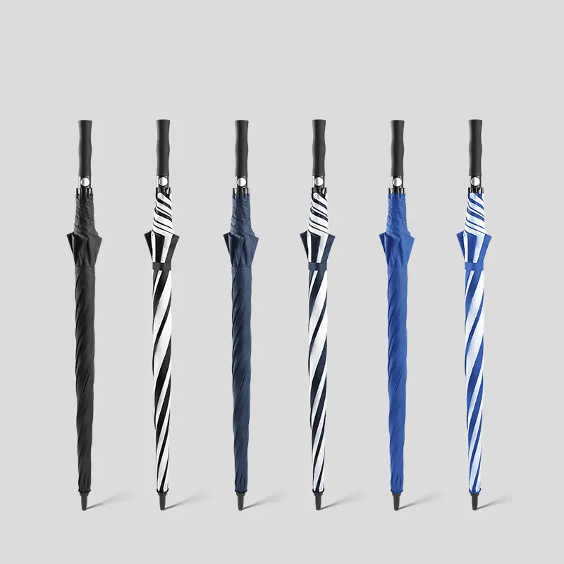 62 ”ARC Custom Umbrellas Нет минимального продвижения черные мульти -цвета ветропроницаемые гольфы 1