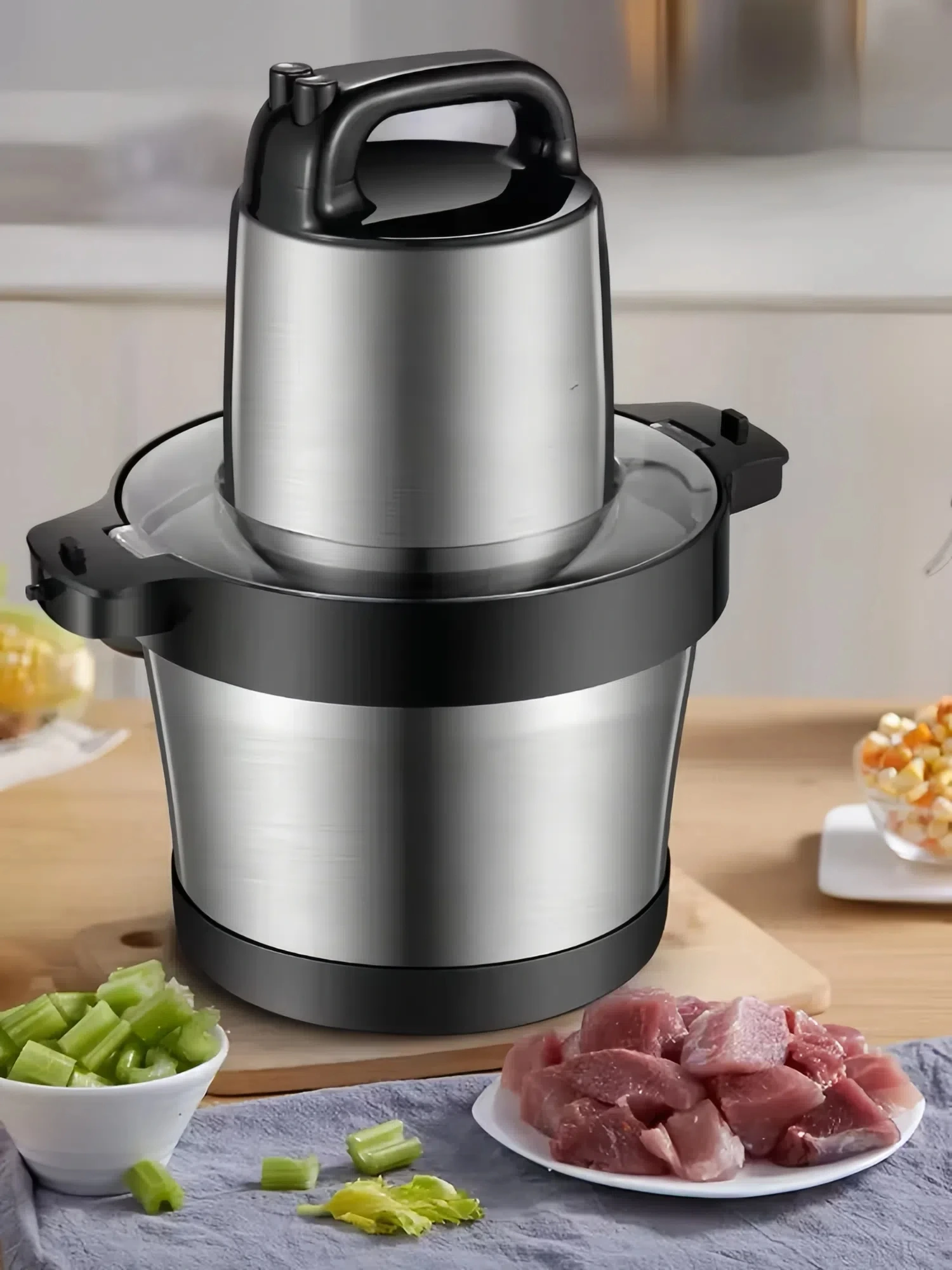 Meat Grinder Milling Chopper Mincer Machine Multi-Function Commercial 1