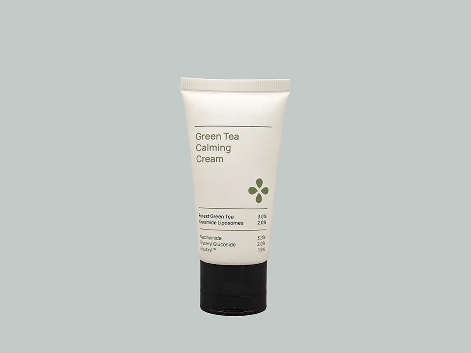 Tube de crème mate écologique à 30 % PCR avec bouchon rabattable noir 1
