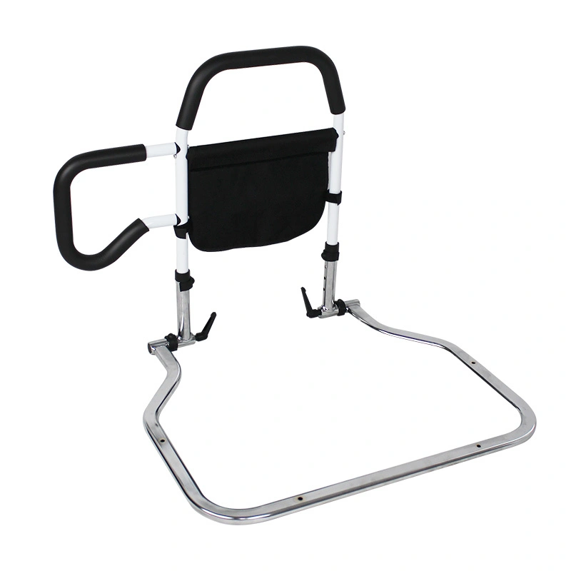 Foldable Bed Assist Rail with Dual Grab Handles 1