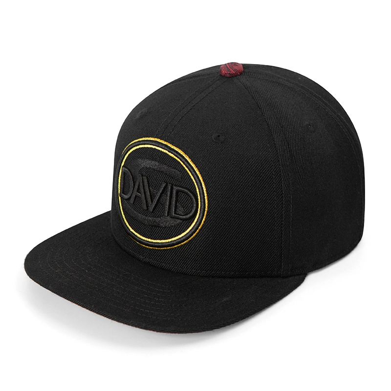 Unisex 100% cotton Embroidered Baseball Cap Adjustable Flat Bill Brim Snapback Cap 1