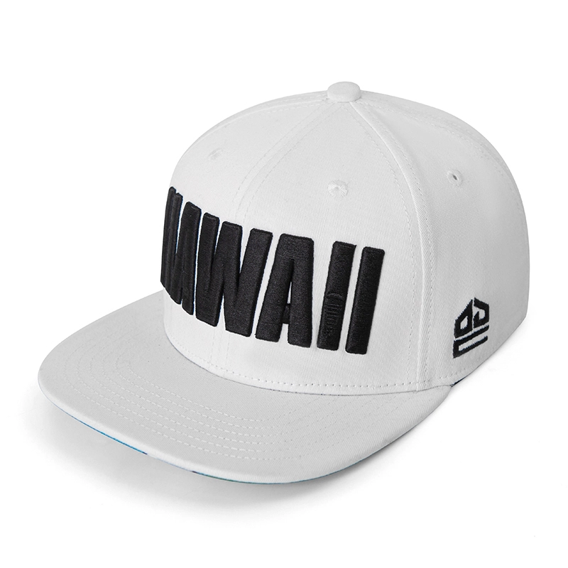 Klassische Baseball -Kappe 3D gesticktes Baumwoll 6 Panel Flat Bill Anpassung Snapback Hut 1