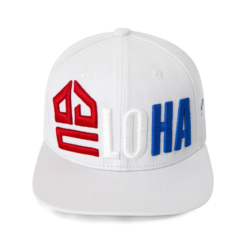 100% cotton Structured 6 panel Embroidered high-profile Snapback Cap 1
