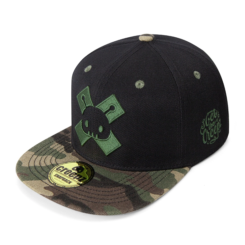 6 panel adjustable Cotton embroidered Cross Logo Camo Snapback caps 1