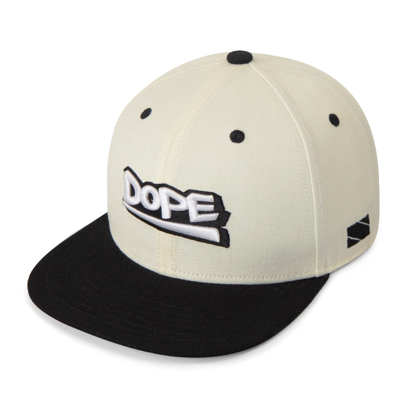 Classico Snapback ricamato a piatto regolabile strutturabile di alto profilo 1