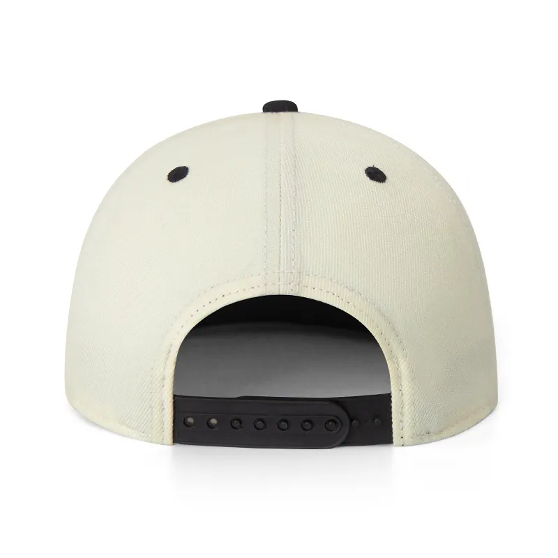 Black Flat Bill Snapback - - TANGREN-5 3