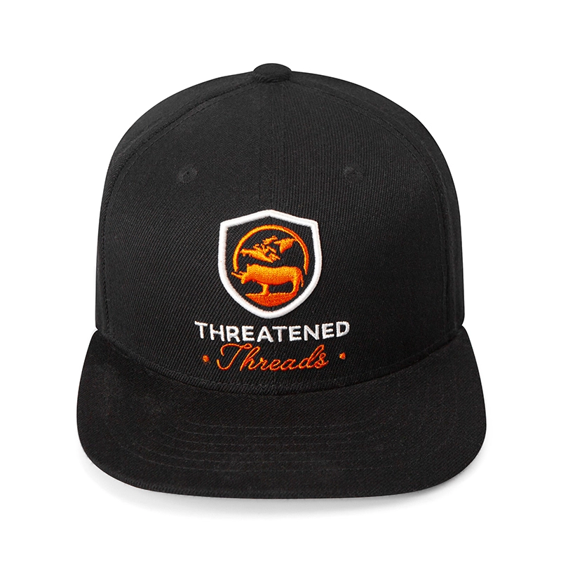 Классический хлопковой вышитый логотип 6 панель Flat Brim Fitted Snapback HA 1