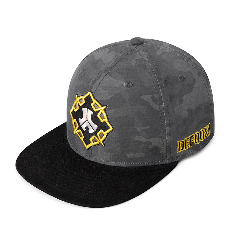 Bordado de 6 paneles personalizado Bordado estructurado Flat Bill Snapback Capacita 1