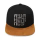 Black Flat Bill Snapback by TANGREN-3 2