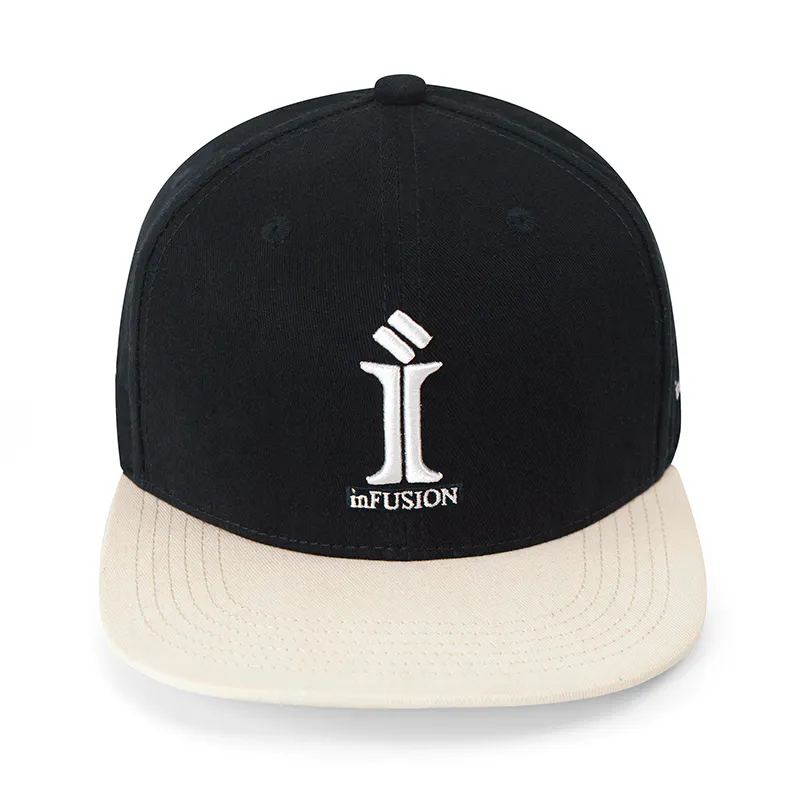 Black Flat Bill Snapback - - TANGREN-3 2