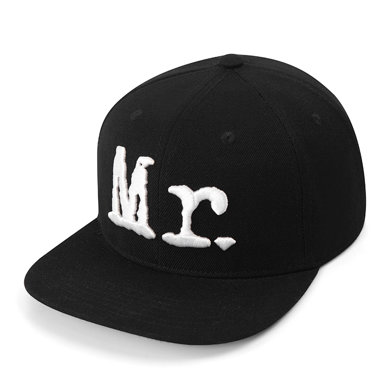 Classic Fit 100% in cotone ricamato in cotone a 6 pannelli a bill snapback Cap. 1