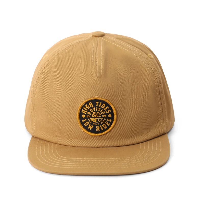 Patch ricamato a 5 pannelli ricamato a snapback non strutturato 1