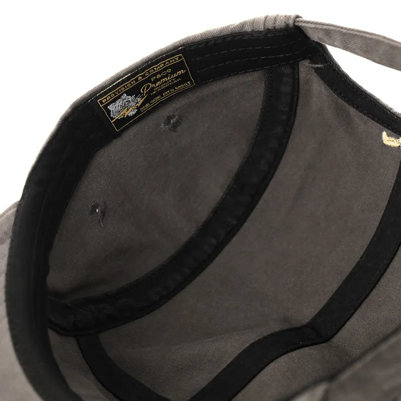 Five Panel Embroidered 100% Cotton Washed Flat Peak Camper Snapback Hat-1 4