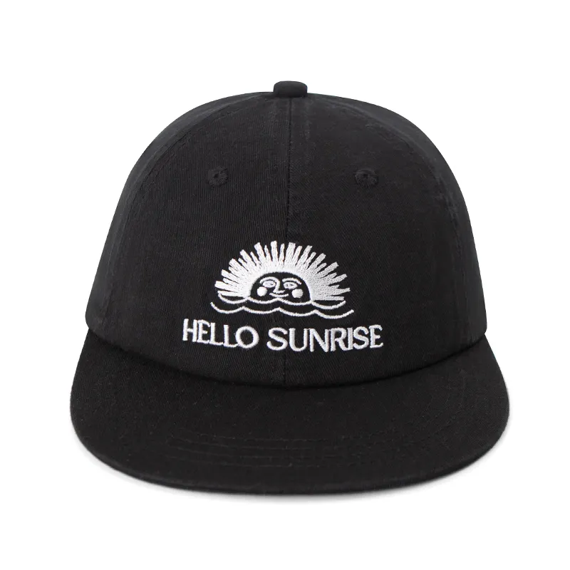 Black Flat Bill Snapback - - TANGREN-1 14