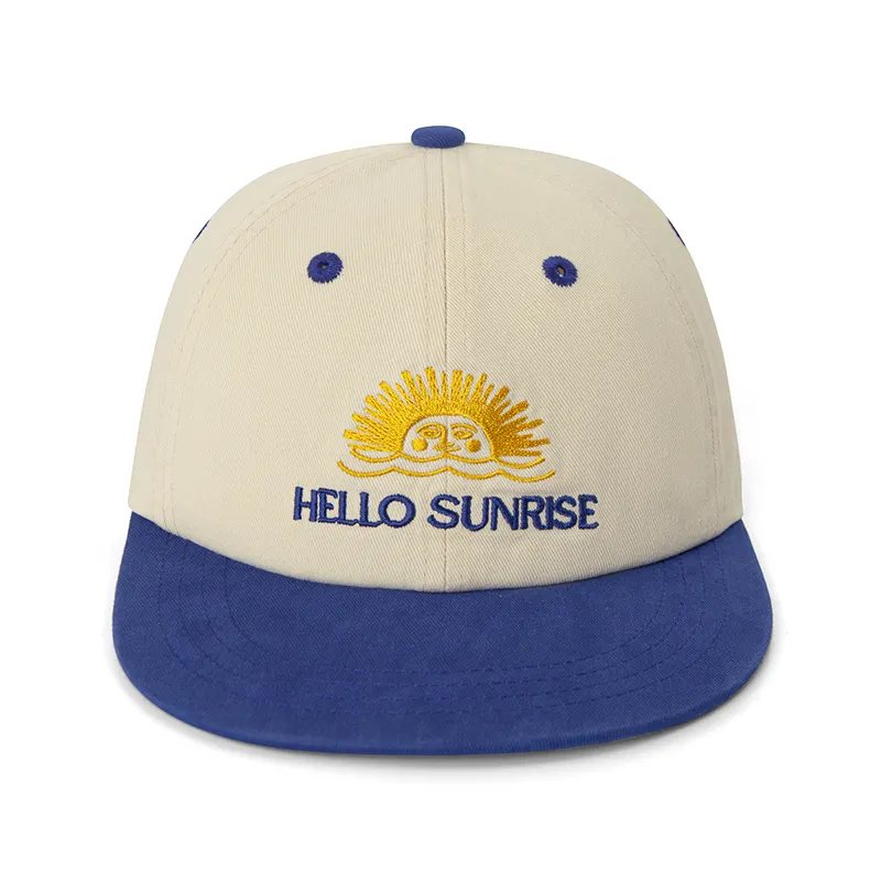 Black Flat Bill Snapback - - TANGREN-1 2