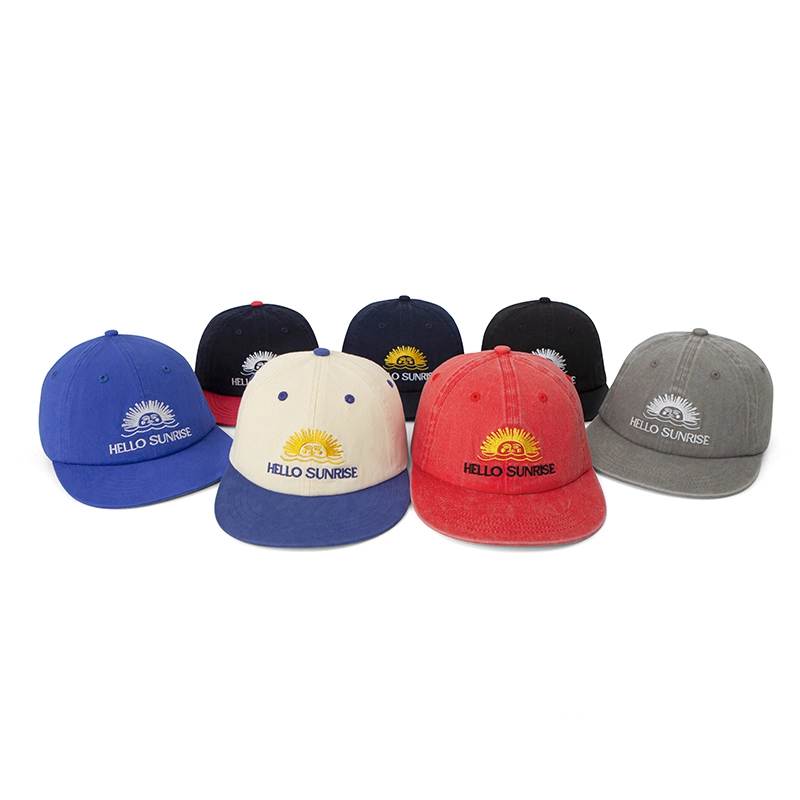 Summer Beach 6 pannello piatto a bordo snapback ricamato strutturato 1