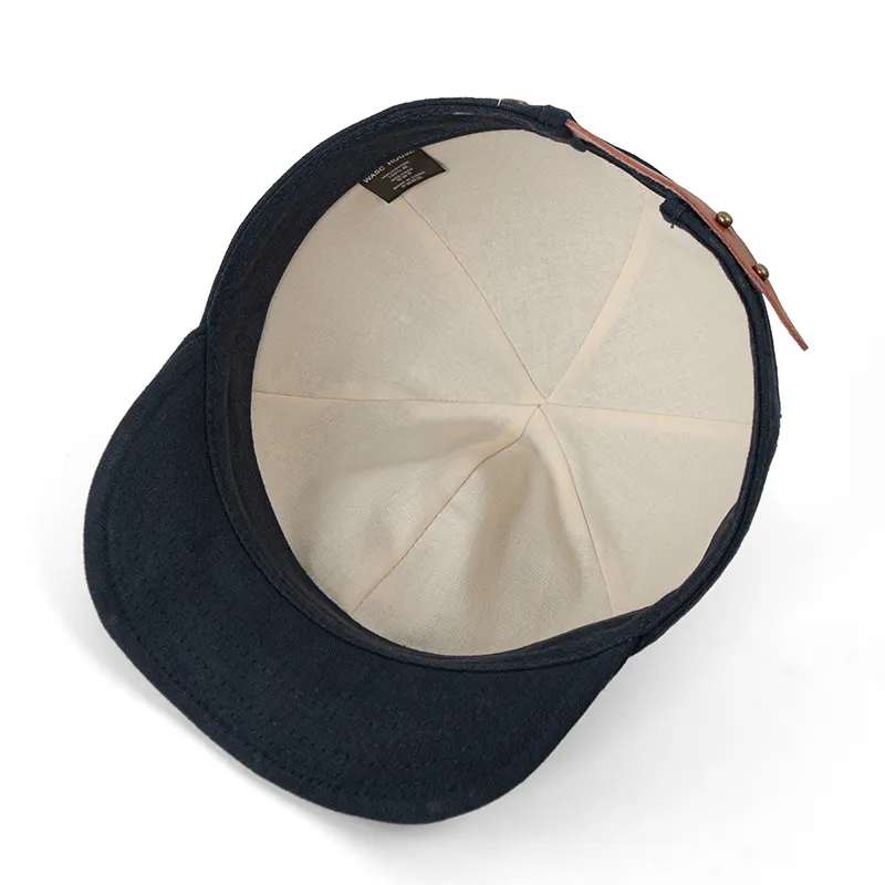 Black Flat Bill Snapback - - TANGREN-2 6