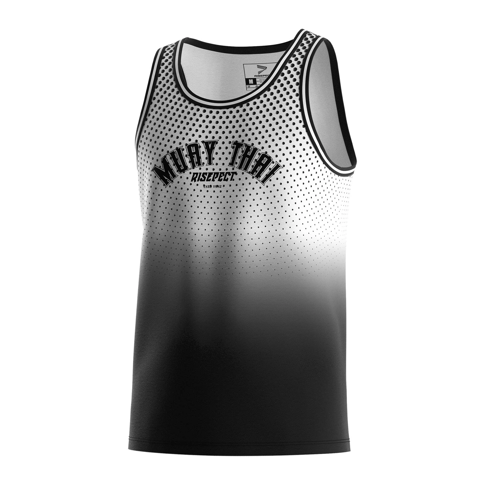 Gradient Polka Dot Tank Top ESTD 1982 Black Thai Shirts 5-star Tee 1