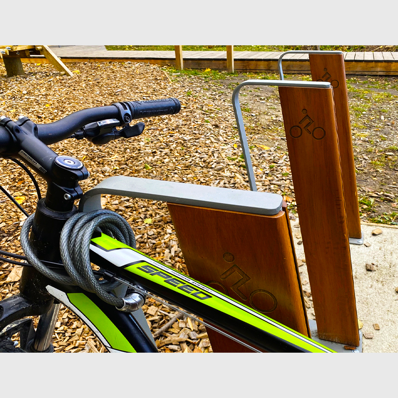 Timber Cycle Rack Steel and Wood Unit Bicycle Stand Design and Customization | Arlau