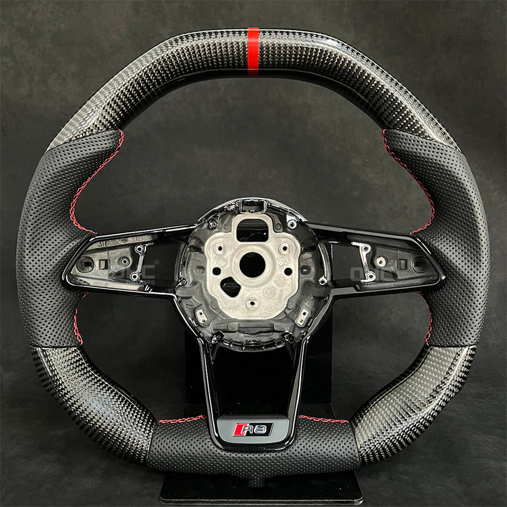 Carbon Fiber Steering Wheel For Audi TTS TT R8 1