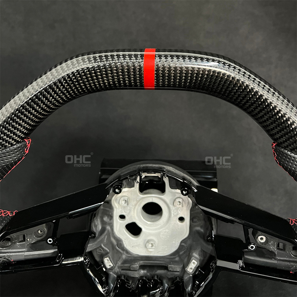 Carbon Fiber Steering Wheel For Audi TTS TT R8 4
