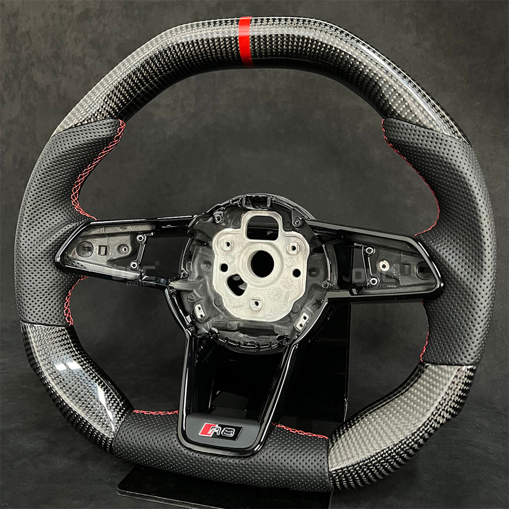 Carbon Fiber Steering Wheel For Audi TTS TT R8 3