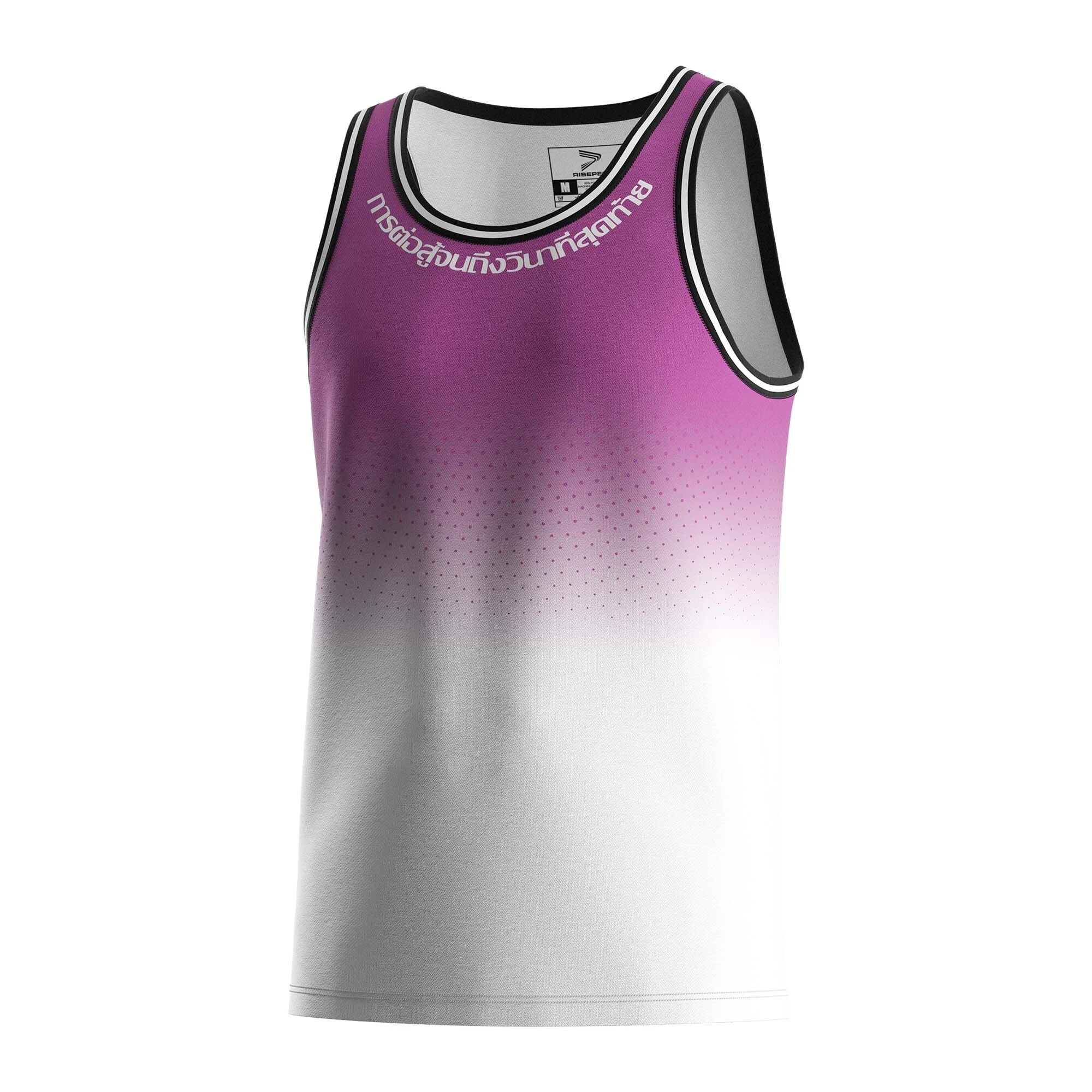 Pink-purple Tank Top Gradient Polka Dot Thai Shirts 5-star Tee 1