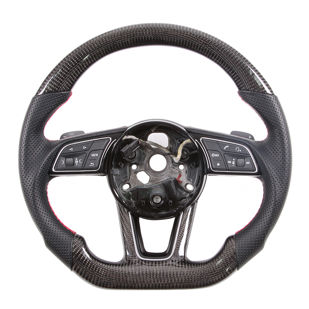 100% Real Carbon Fiber Steering Wheel For Audi Q3 A5 2