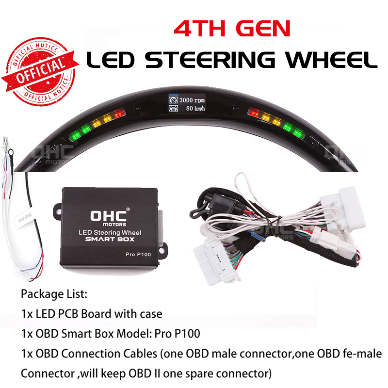 LED Racing Steering Wheel Compatible for Audi R8 WY 5