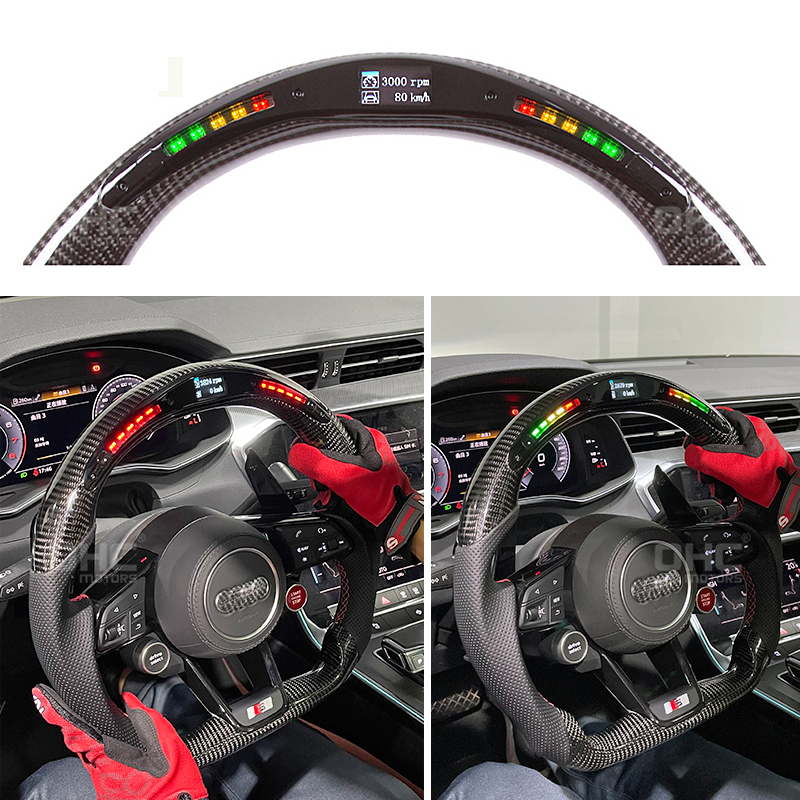 LED Racing Steering Wheel Compatible for Audi R8 WY 2