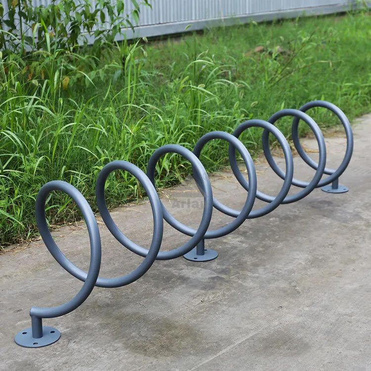 Urban Public Street Spiral Bike Rack 1