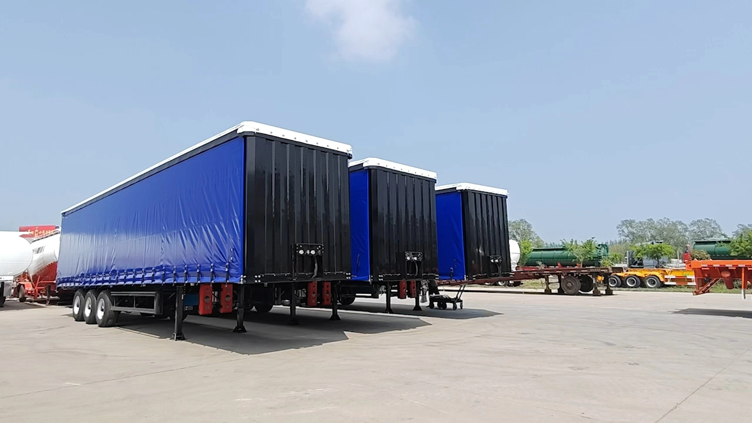 3 Axle Curtain Sider Trailer 1