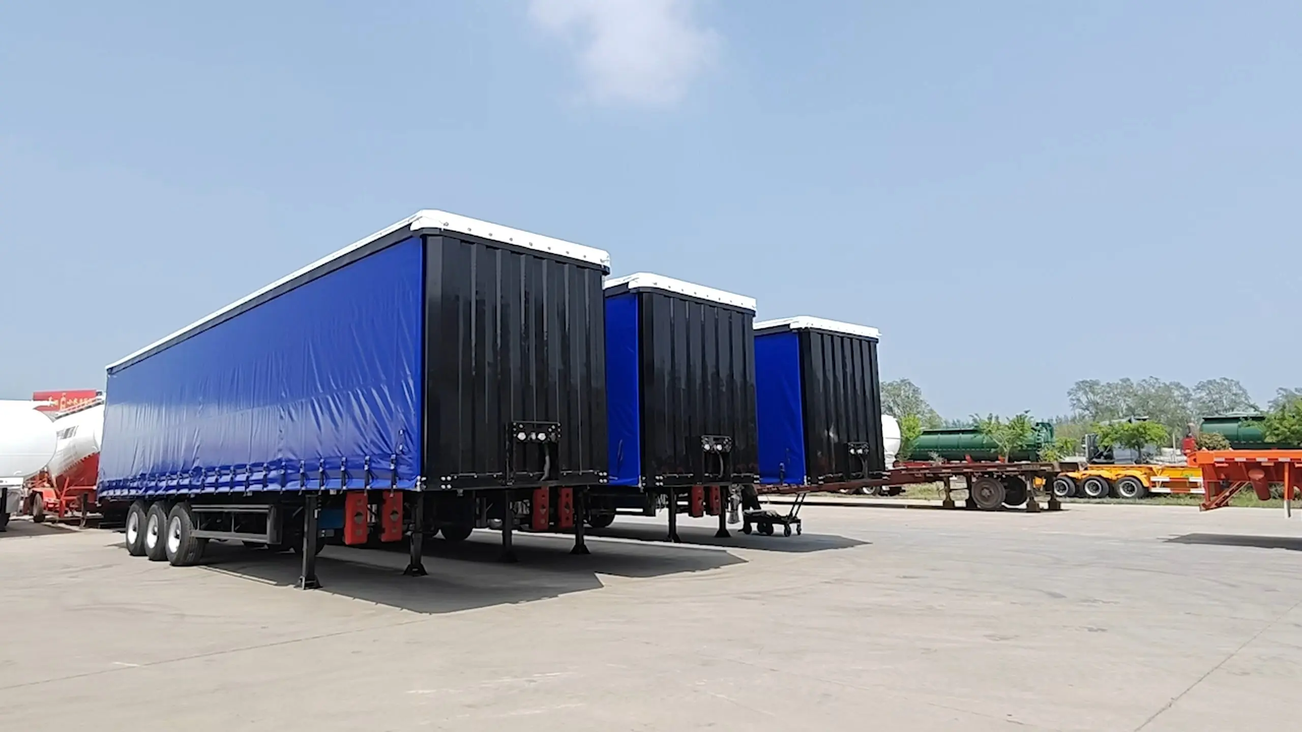 High Quality Curtain Slider Semi Trailer For Efficient Cargo Transport 1
