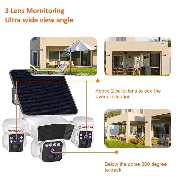 Solar Camera Surveillance - for Home - VESAFE 6