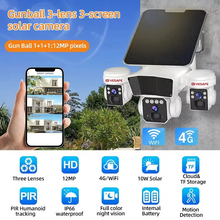 Solar Camera Surveillance - for Home - VESAFE 3