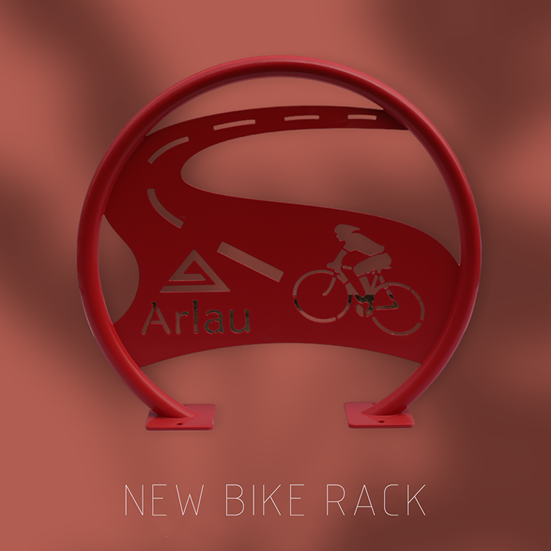 School Metal Red Circular Bicycle Parking Rack | Arlau
