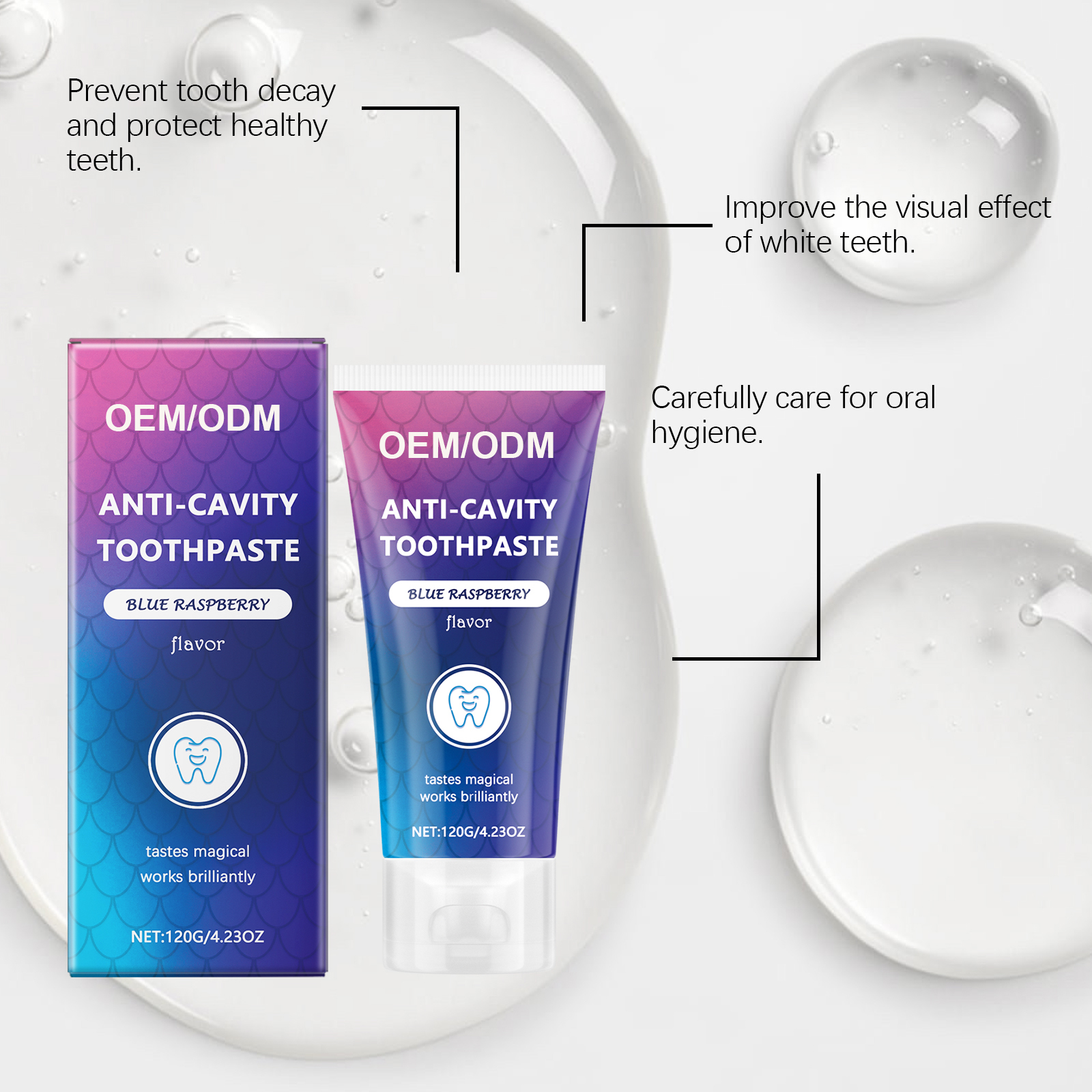 Anti-Cavity Toothpaste Blue Raspberry Flavor 3