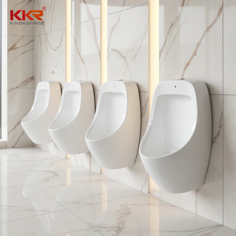 Moderne muur gemonteerd urinoir luxe keramische sensor urinoir voor commerciële toiletten-2 1