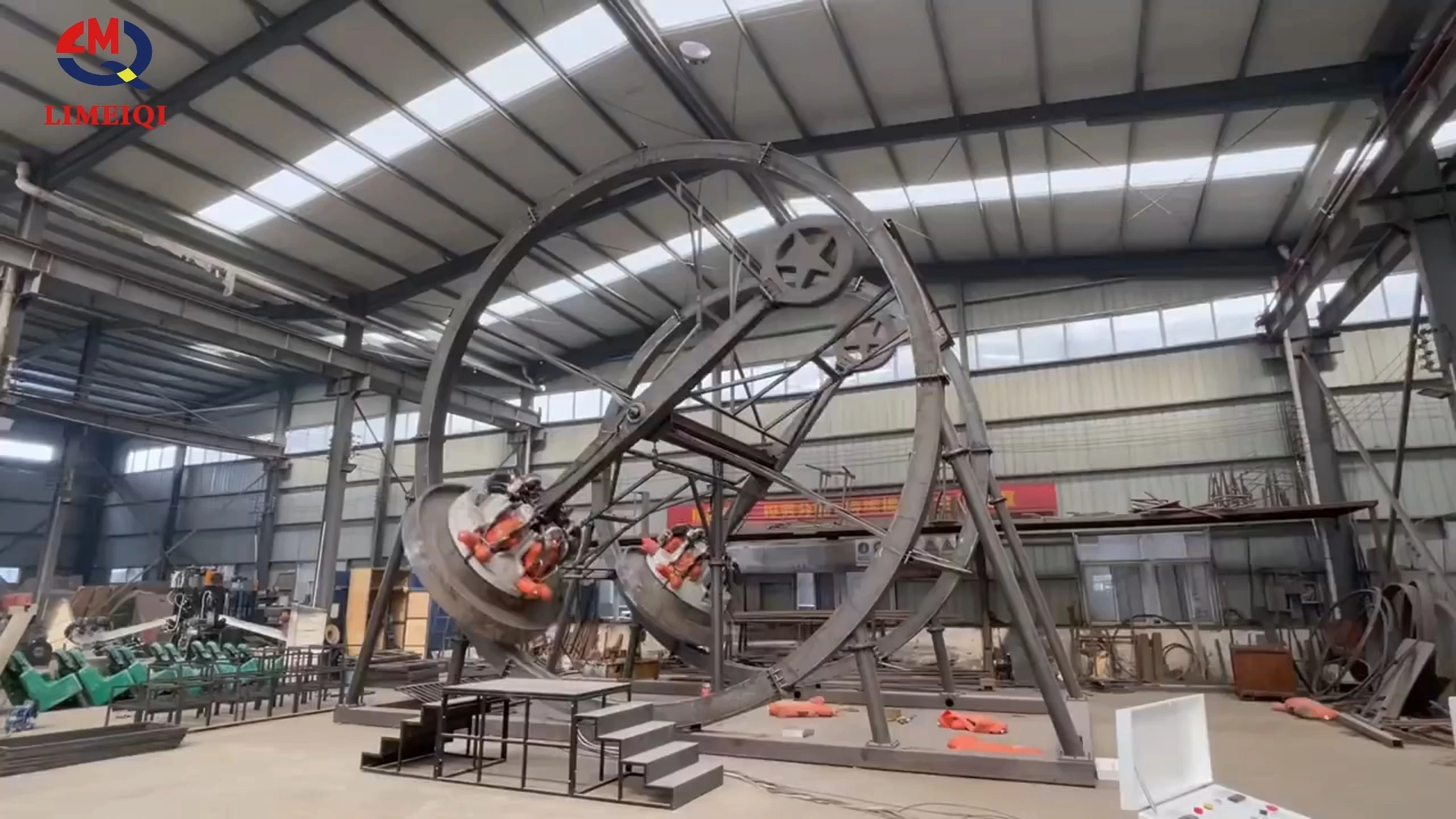 Instalación de diversión del anillo de ferris con rotación central y brazos de suspensión | LMQ | Limeiqi 1
