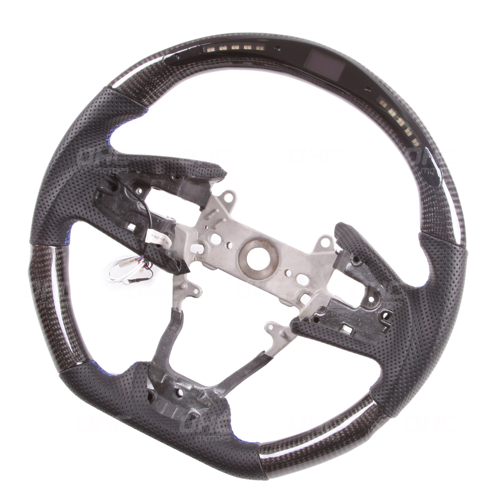 Real Carbon Fiber LED Steering Wheel For FK7 FK8 FC Si Type - R 3