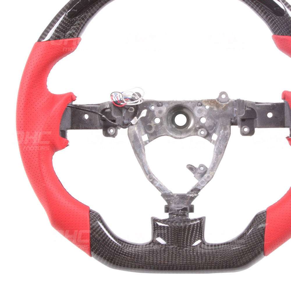 Red Carbon Fiber LED Steering Wheel compatible for FJ Cruiser 5