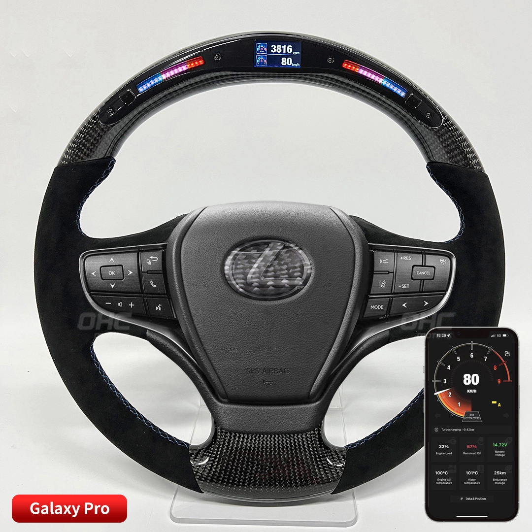 LED Steering Wheel Carbon Fiber Compatible for Lexus ES 2022 1