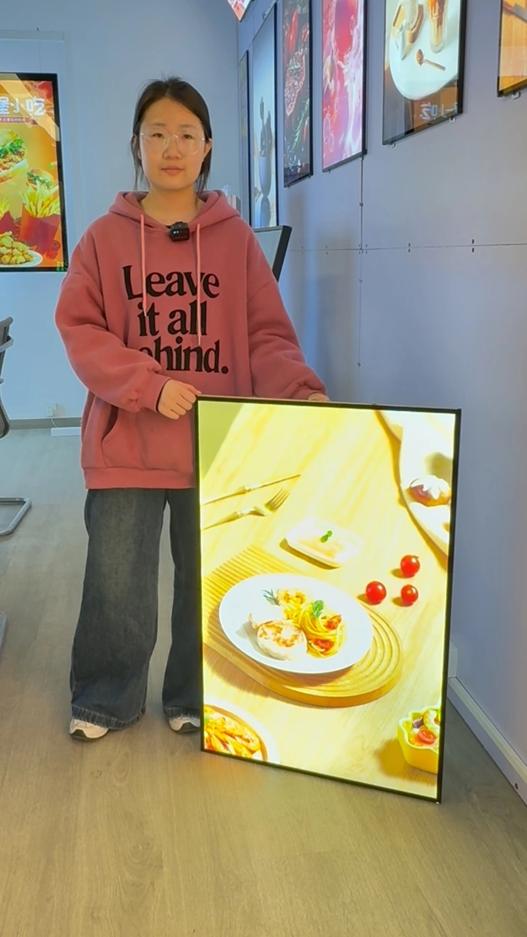 Custom Indoor Ultra Thin Light Box LED Menu Display for Restaurant 1