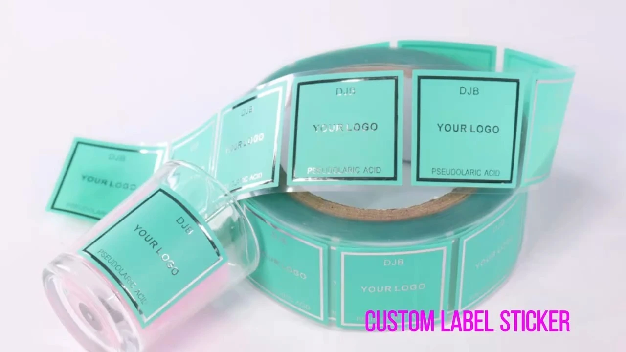 Matériau PP transparent, écran de soie UV et stratification mate Labétillage personnalisé Sticker personnalisé Sticker personnalisé pour une bougie parfumée Autocollant personnalisé avec le logo de la marque 1