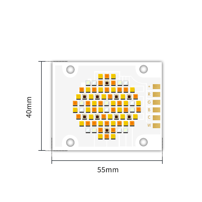 Customized COB LED -Chip RGBWC Fünf Farbe Cob LED DC 21V 24V 26V 36V 48V Hochleistungsschob 180W 250W 350W 500W LED 4