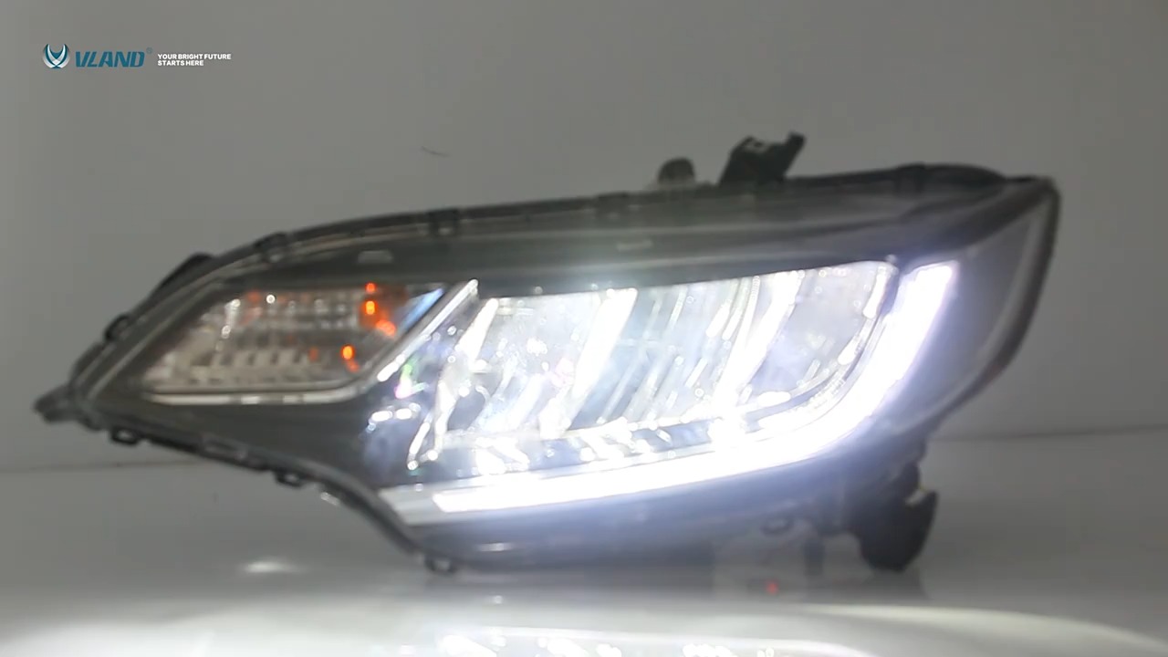 Car LED Headlihts Assembly For Honda Fit 2014-2020 Modified RS 1