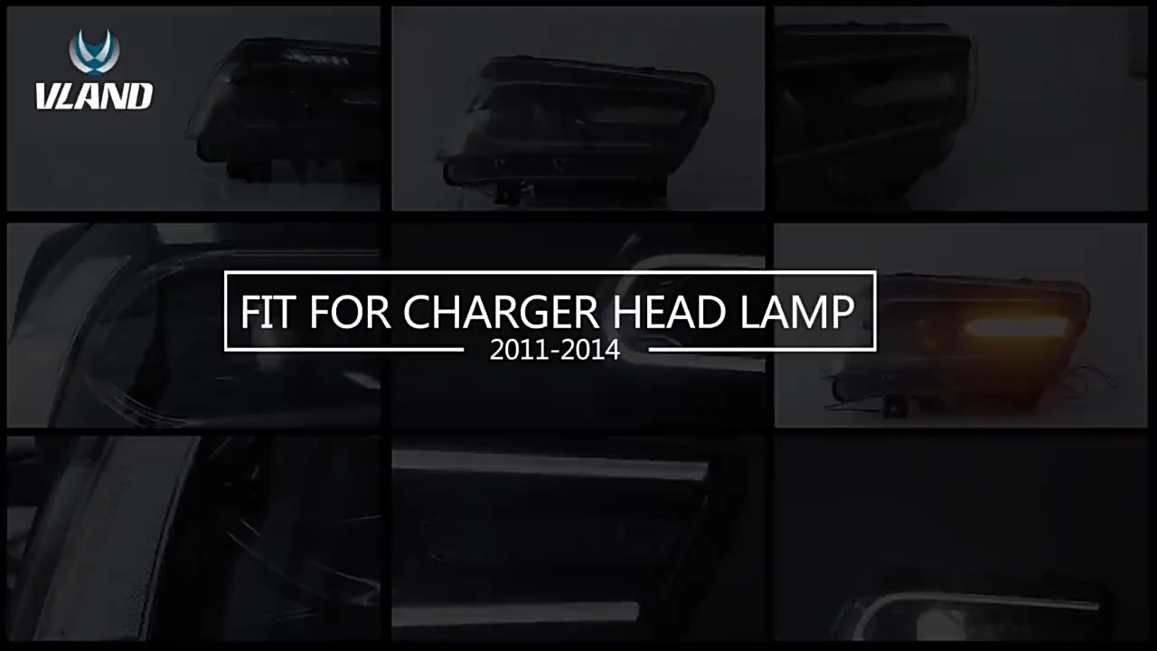 Phares à LED de voiture lampe avant pour Dodge Charger 2011-2014 1