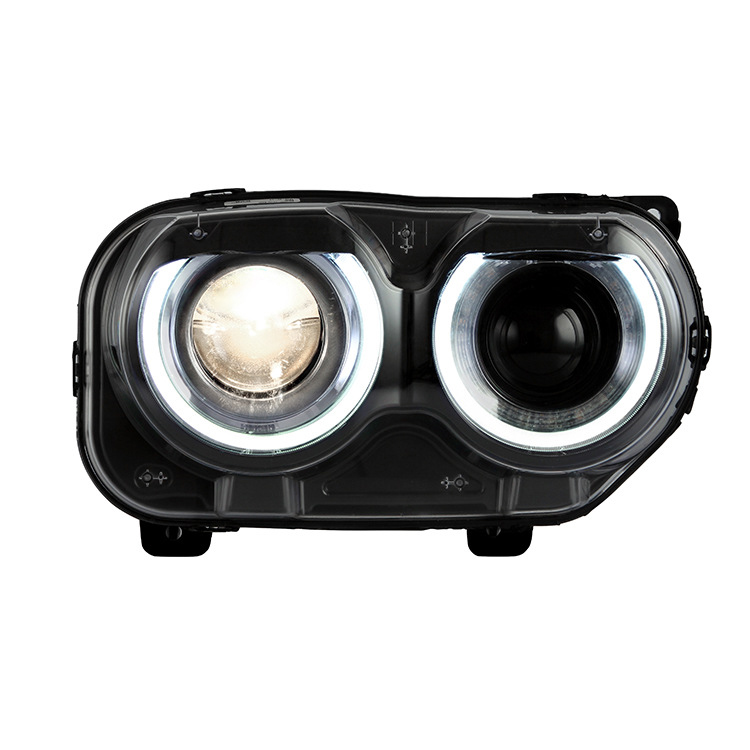 Montagem dos faróis de LED de carro para Dodge Charger Front Lamp 4
