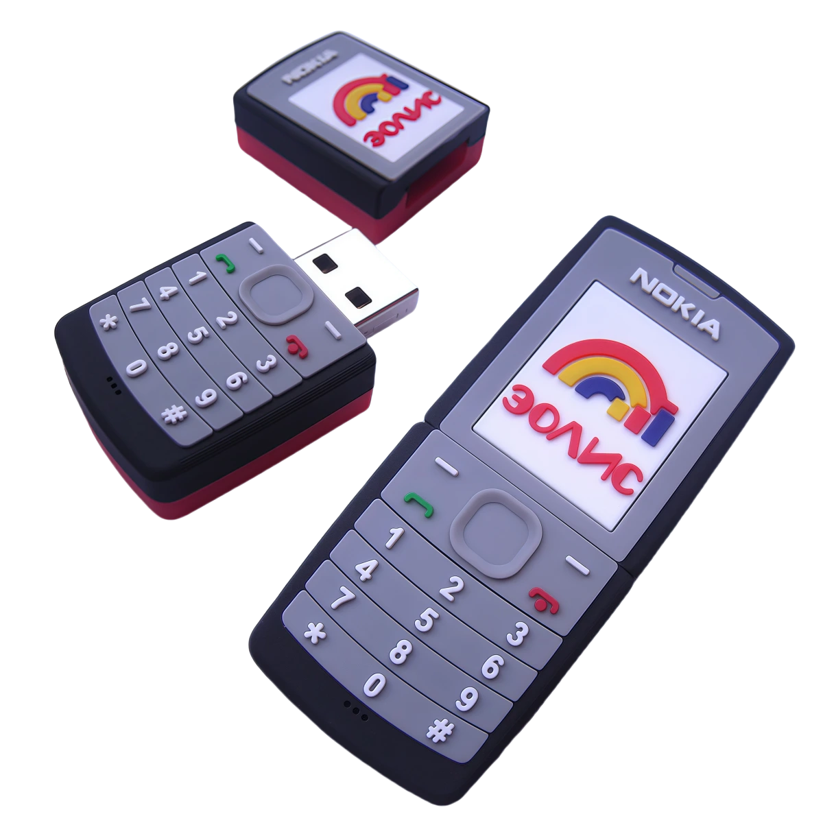 Benutzerdefiniertes USB -Flash -Laufwerk für das Gamepad -geformtes Mobiltelefon für Promotions Geschenk 1